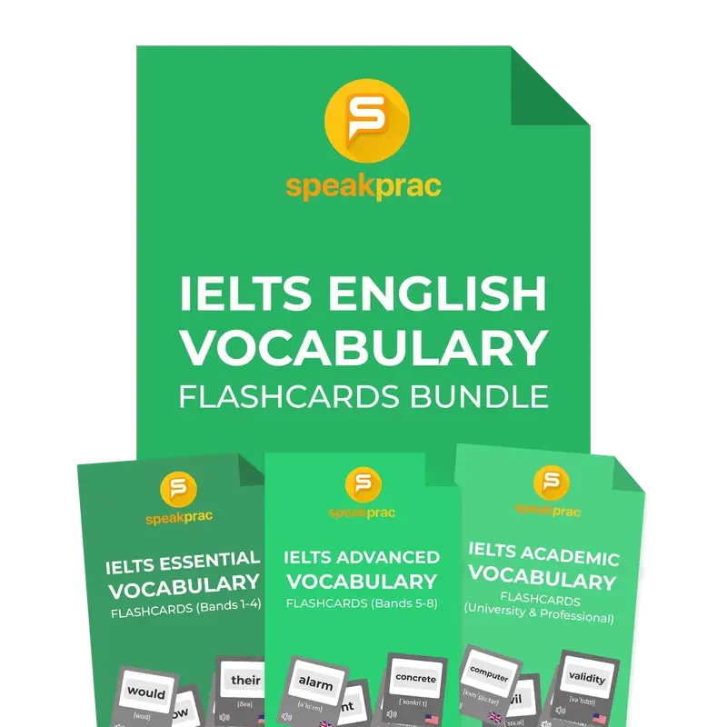 IELTS Vocabulary Flashcards Bundle